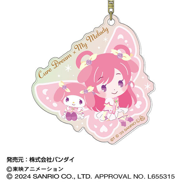 『Yes!プリキュア5GoGo!×サンリオキャラクターズ』オーロラアクリルキーホルダー  01 キュアドリーム×マイメロディ